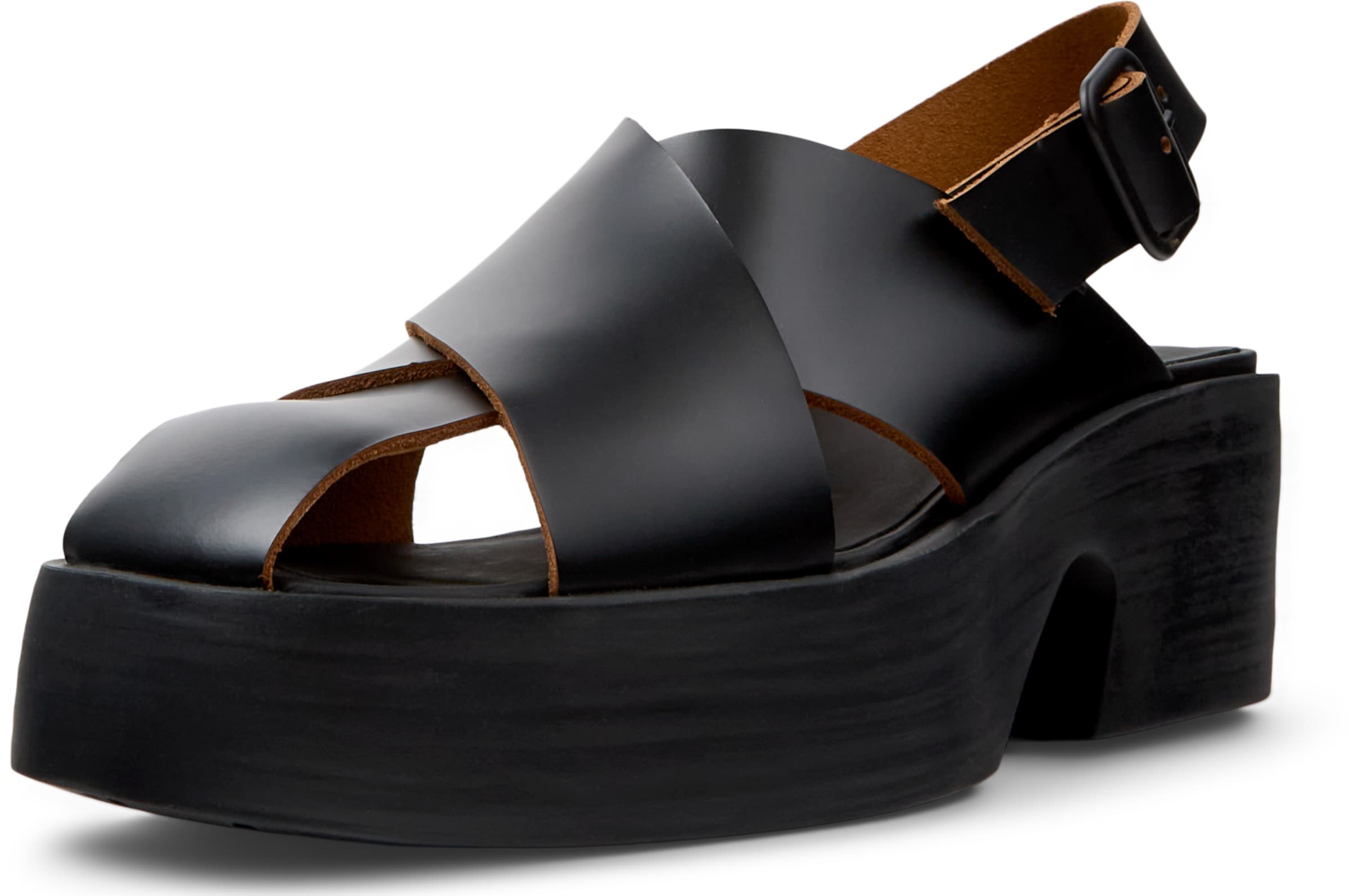 Sandales à lanières 'Billie' CAMPER en noir : devant