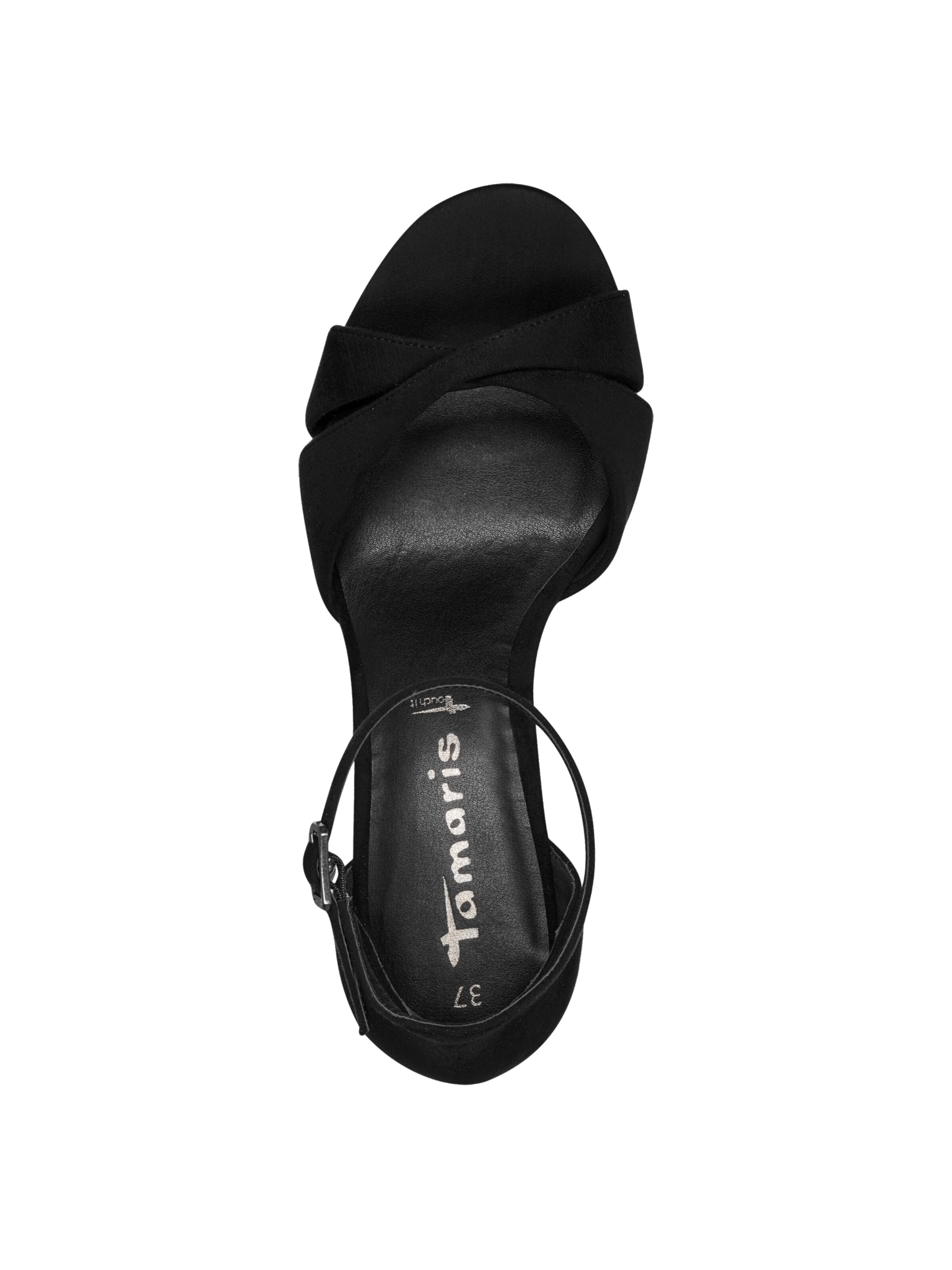 Sandales à lanières Tamaris en noir