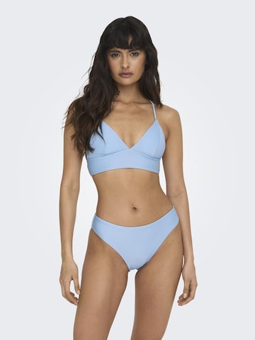 ONLY Triangel Bikini i blå
