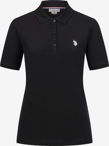 U.S. POLO ASSN. Poloshirt in Schwarz: Vorderseite