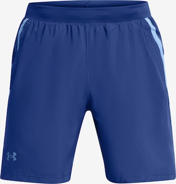 UNDER ARMOUR Sports trousers 'Launch 7' in Blue: front