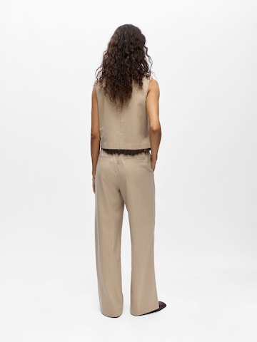 Wide Leg Pantalon 'OBJLISA' OBJECT en beige