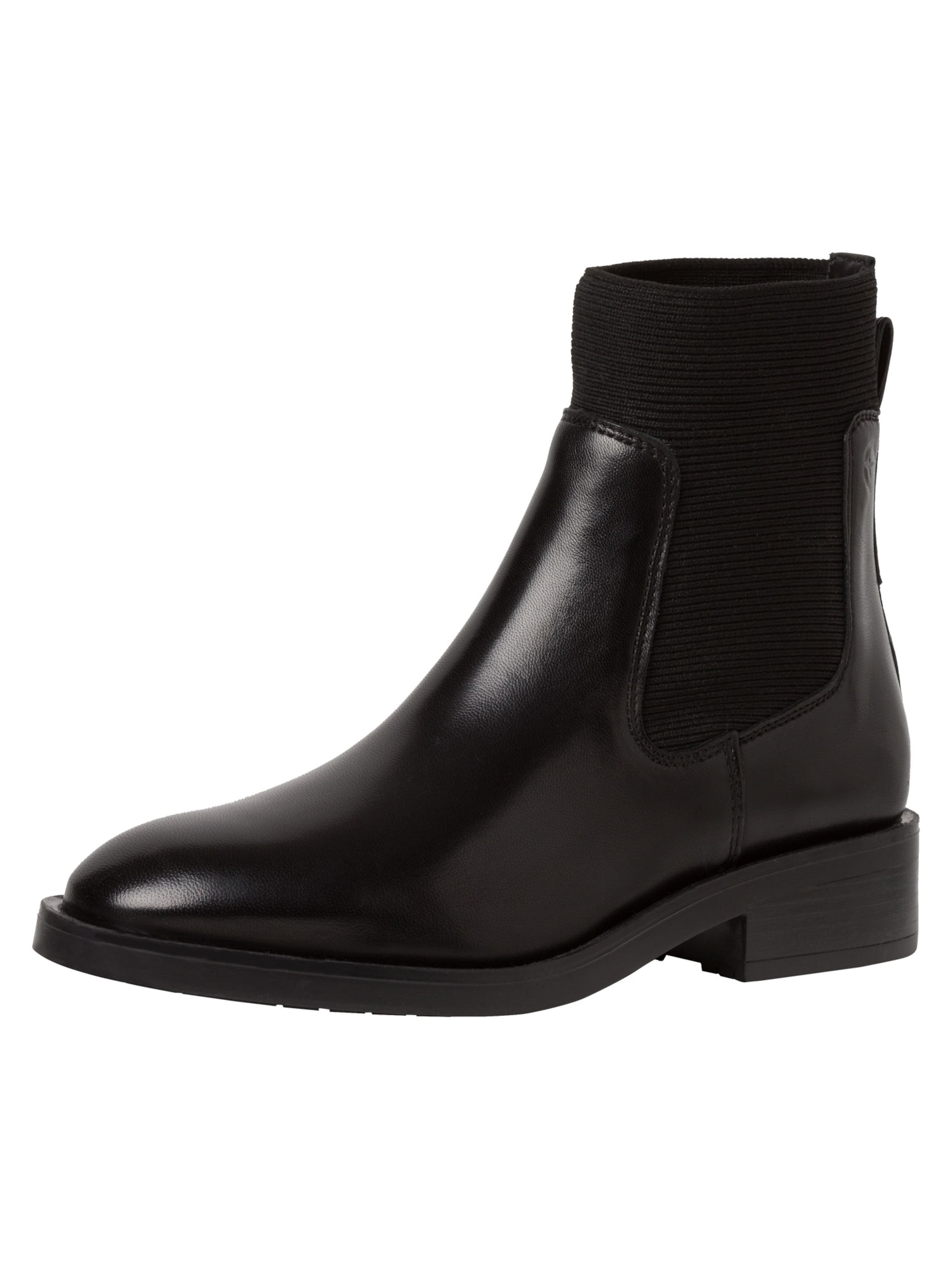 Tamaris Chelsea boots in Zwart: voorkant