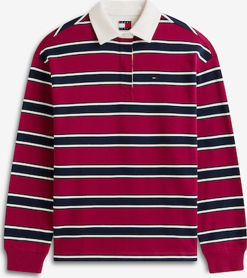 Sweat-shirt Tommy Jeans en rouge : devant