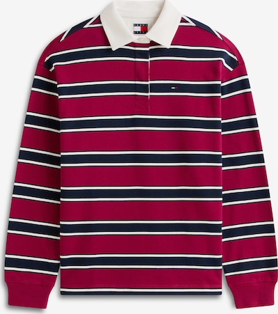 Megztinis be užsegimo iš Tommy Jeans, spalva – tamsiai mėlyna / tamsiai raudona / natūrali balta, Prekių apžvalga