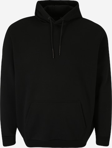 Sweat-shirt 'CERES' Only & Sons Big & Tall en noir : devant