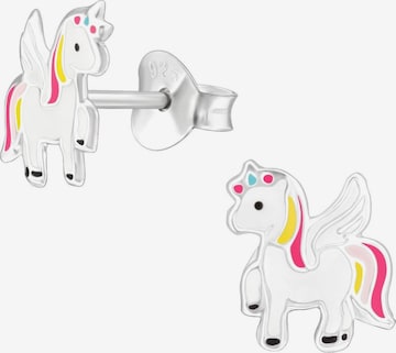 Boucles d'oreilles 'Kinder-Ohrstecker Einhorn aus Sterling Silber mit Epoxidharz' Maxte en jaune : devant