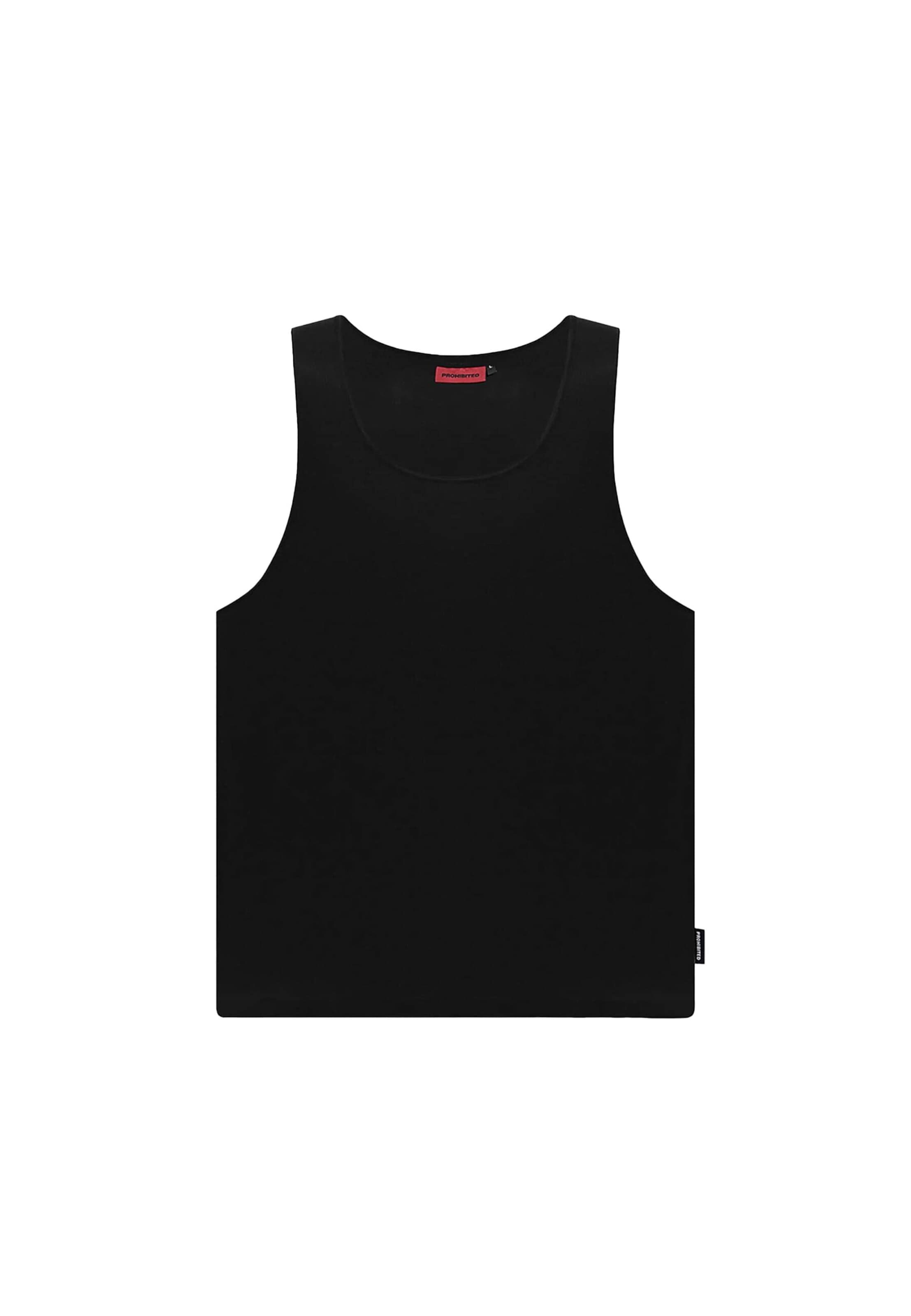 T-Shirt Prohibited en noir : devant