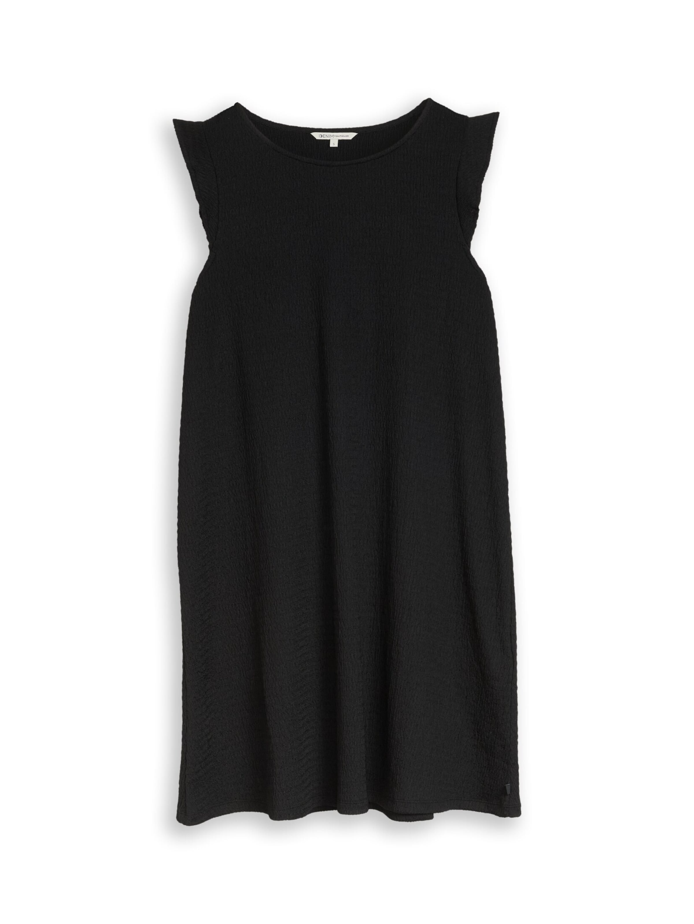 TOM TAILOR DENIM Jurk in Zwart: voorkant