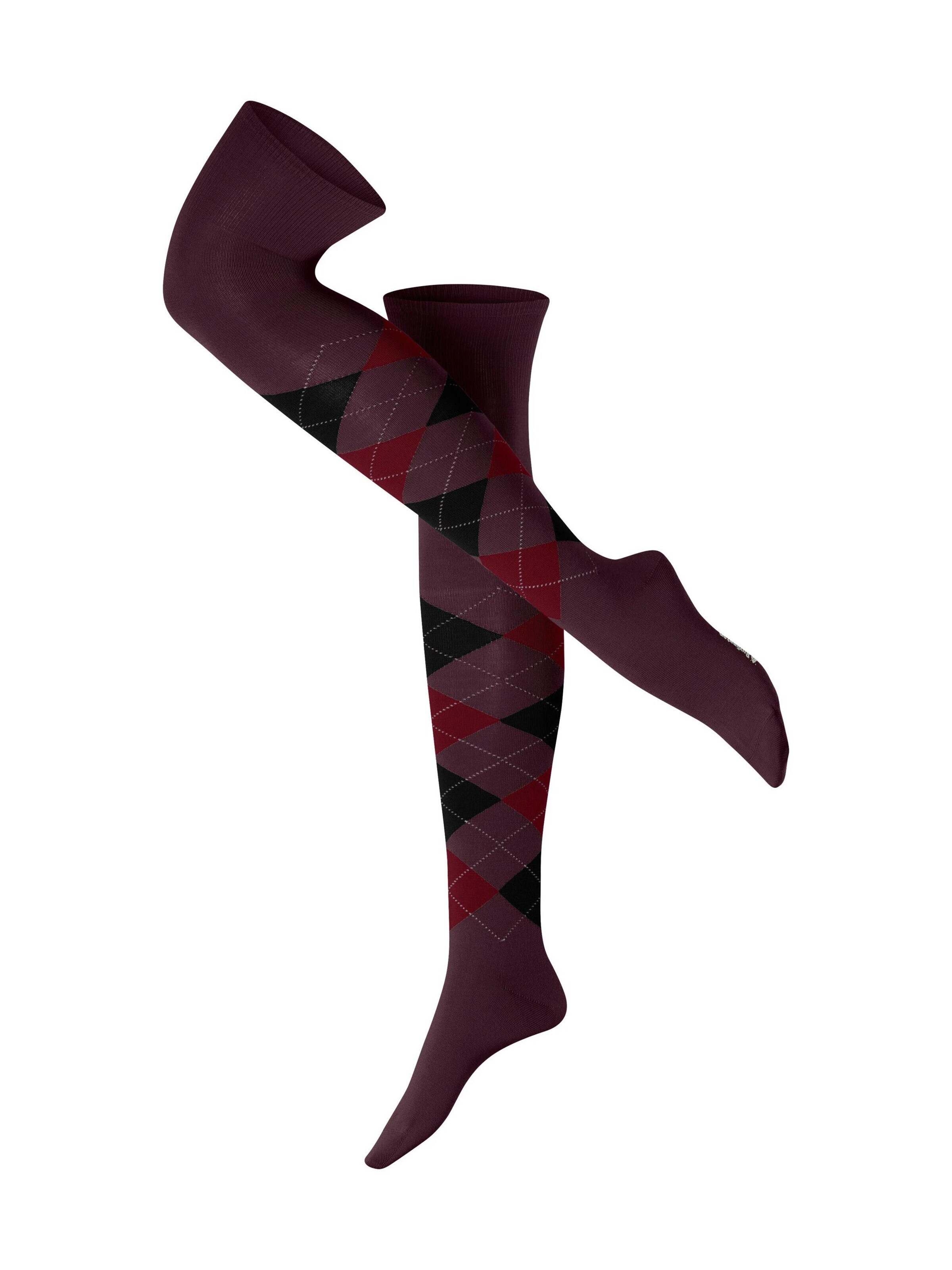 BURLINGTON Overknee Strümpfe 'Marylebone'‌‌‌‌‌‌‌‌ in Mischfarben: Vorderseite