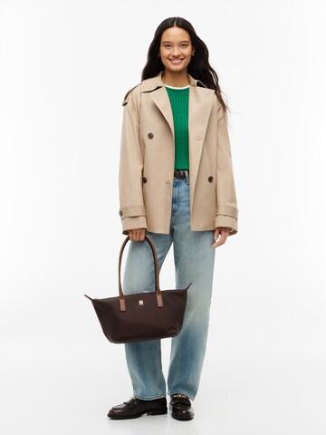 TOMMY HILFIGER Schoudertas 'Popette' in Bruin