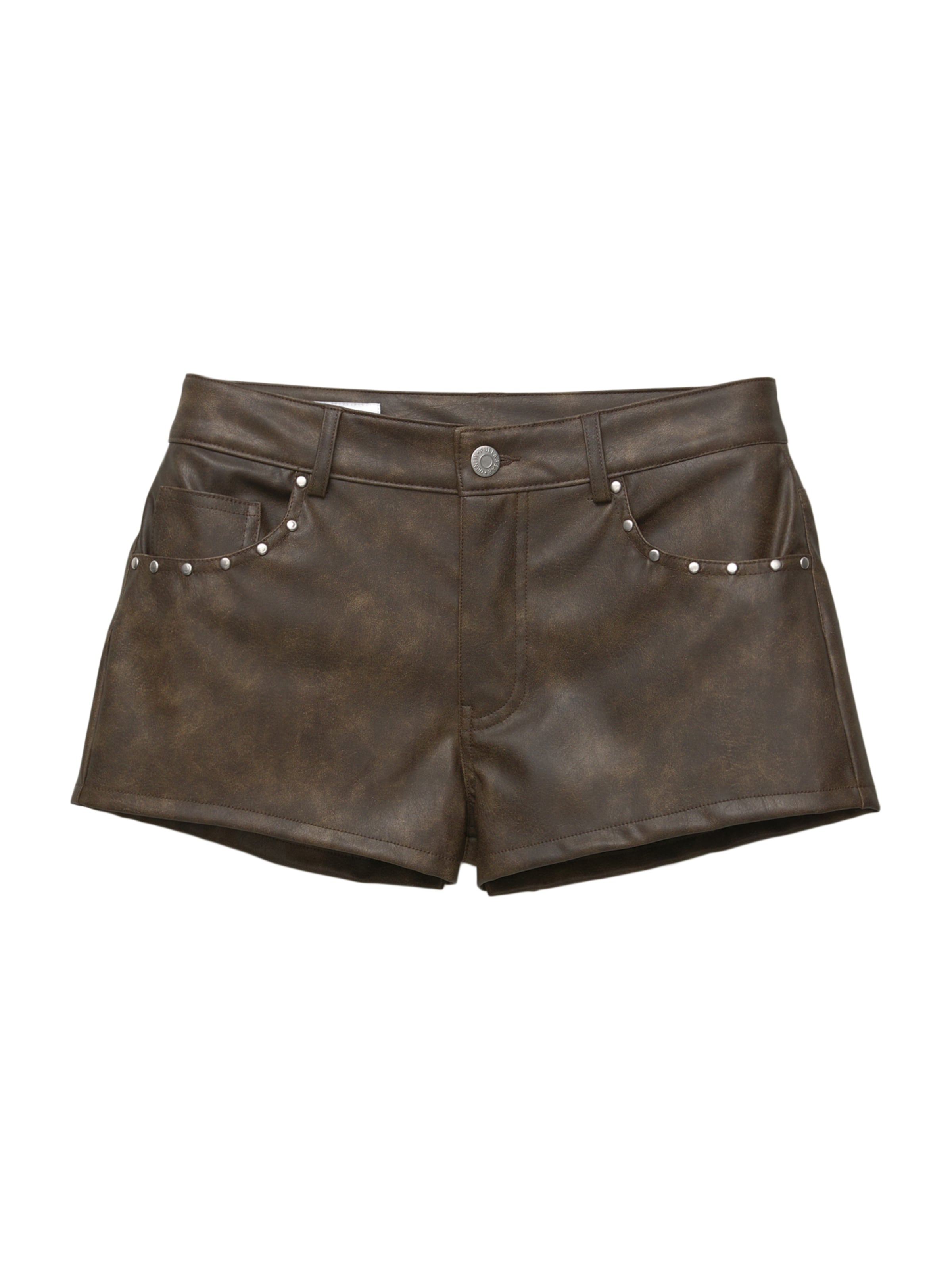 Regular Pantaloni de la Pull&Bear pe maro: față