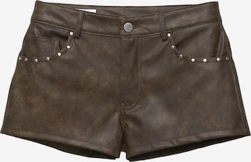 Pull&Bear Regular Housut värissä ruskea: etupuoli