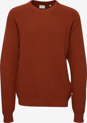 Pull-over 'Hami' !Solid en marron : devant