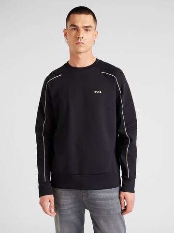 BOSS Sweatshirt 'Salbo 1' in Black: front