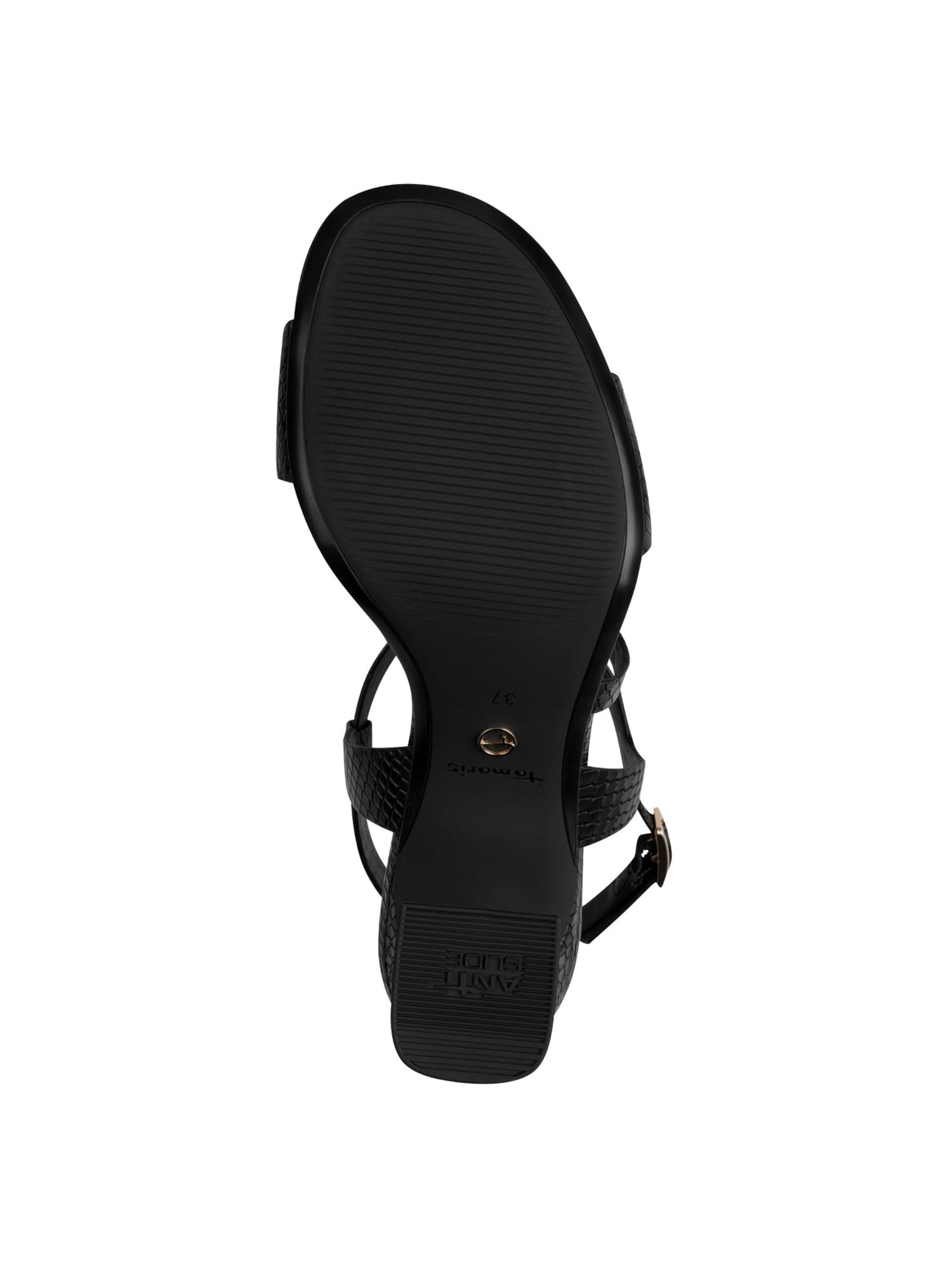 Sandales à lanières Tamaris en noir