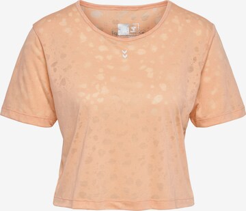 T-shirt fonctionnel Hummel en rose : devant