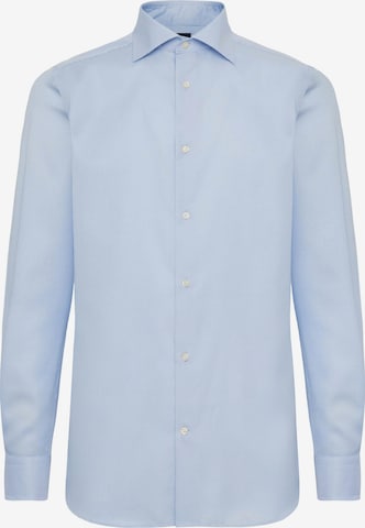 Boggi Milano Regular Fit Forretningsskjorte i blå: forside
