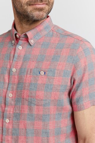 FQ1924 Regular fit Button Up Shirt 'Yaron' in Red