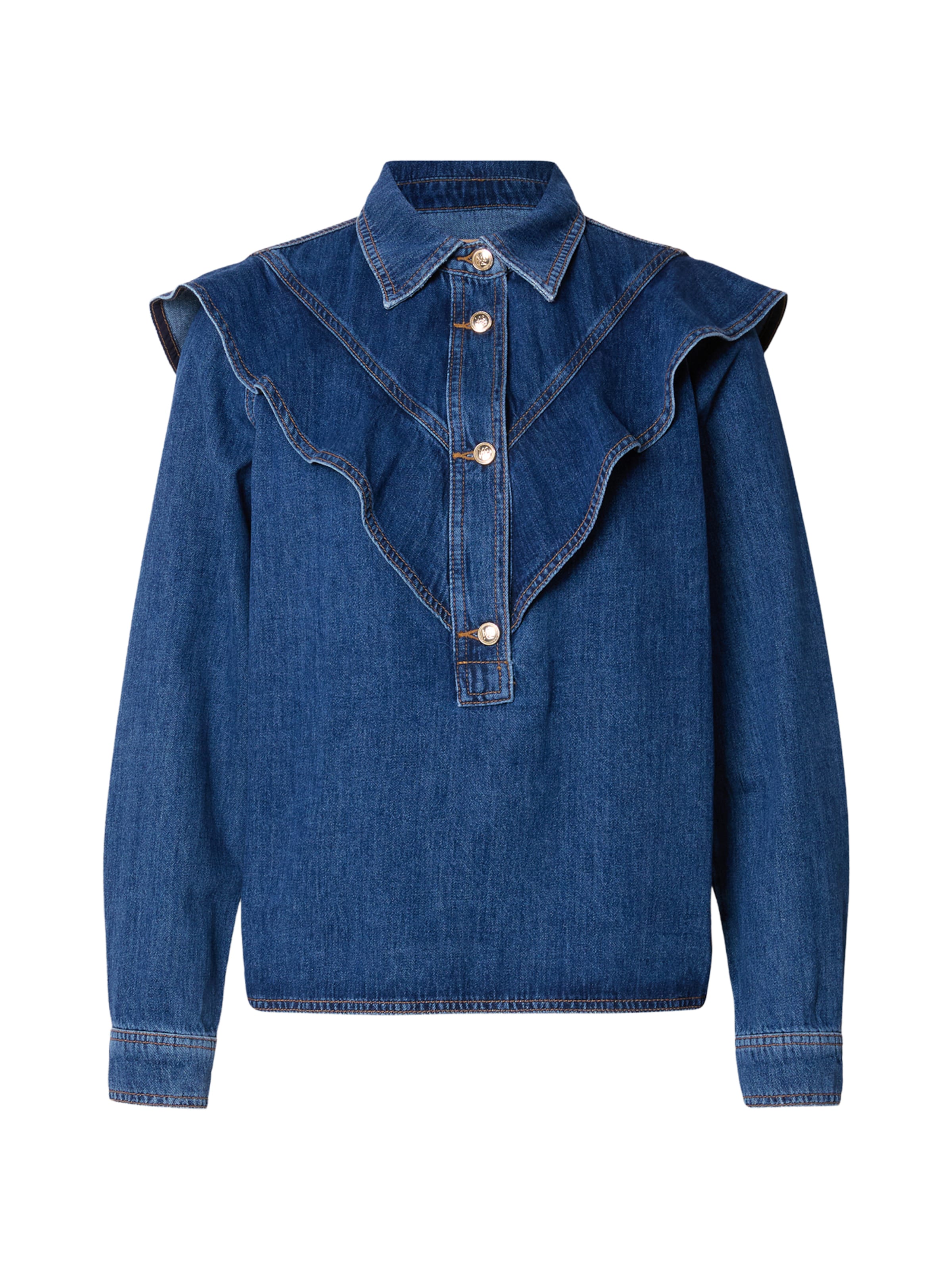 Chemisier MOS MOSH en bleu : devant