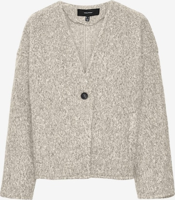 VERO MODA Knit Cardigan in Grey: front