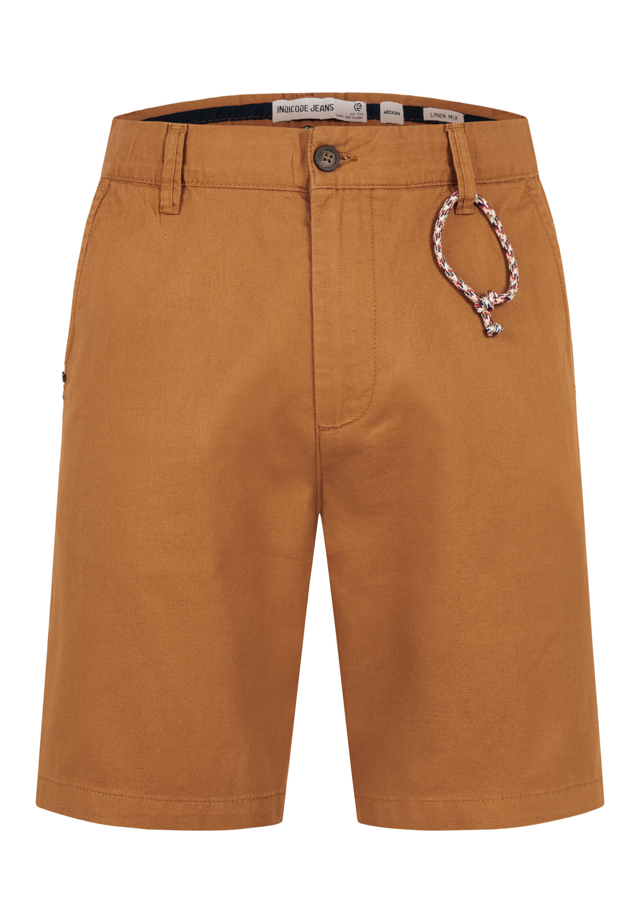 INDICODE JEANS Chino 'Melio' in Bruin: voorkant