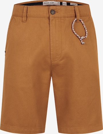 INDICODE JEANS Chino 'Melio' in Bruin: voorkant