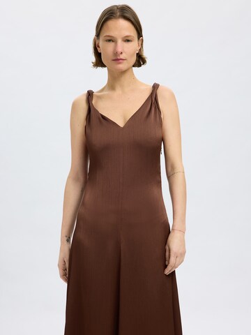 SELECTED FEMME Evening Dress 'SLFNora' in Brown