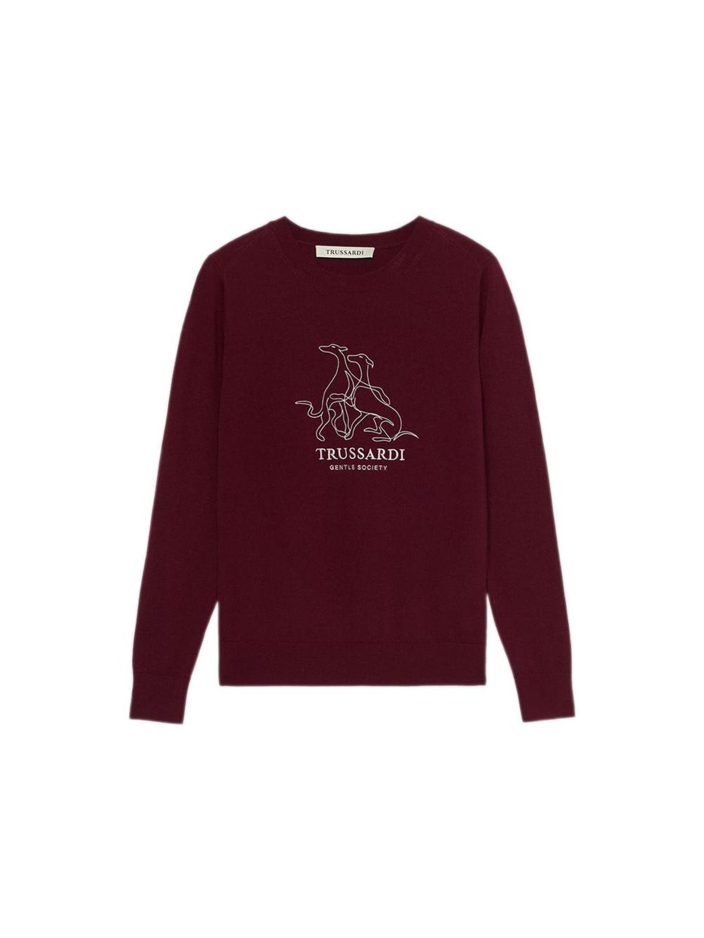 Pull-over Trussardi en marron : devant