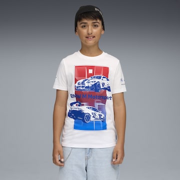 PUMA Performance shirt 'Puma x BMW M Motorsport' in White: front