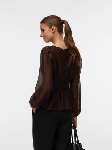 VERO MODA Bluse 'VMEMMERY' i brun