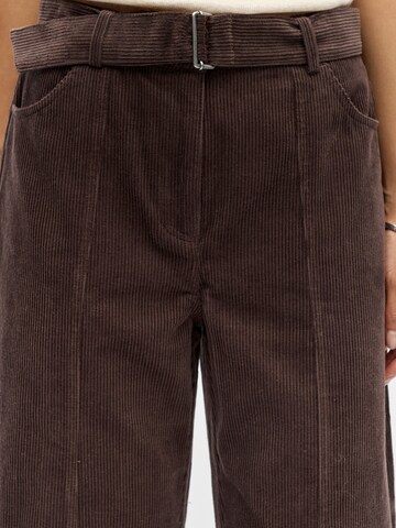 Wide Leg Pantalon 'OBJPella' OBJECT en marron