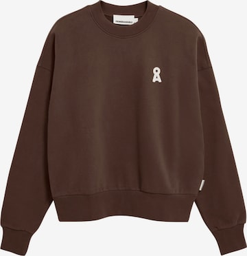 ARMEDANGELS Sweatshirt 'ALIZAA' in Brown: front
