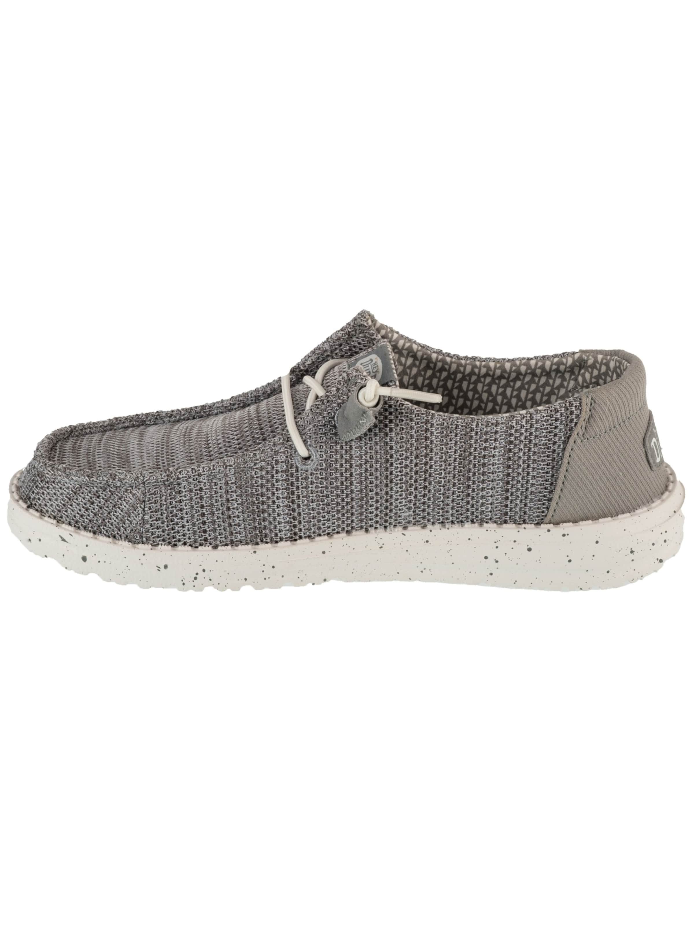 HEY DUDE Moccasin 'Wendy Stretch Sox' in Grey
