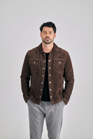 FREAKY NATION Between-season jacket ' Sandon-FN ' in Brown: front