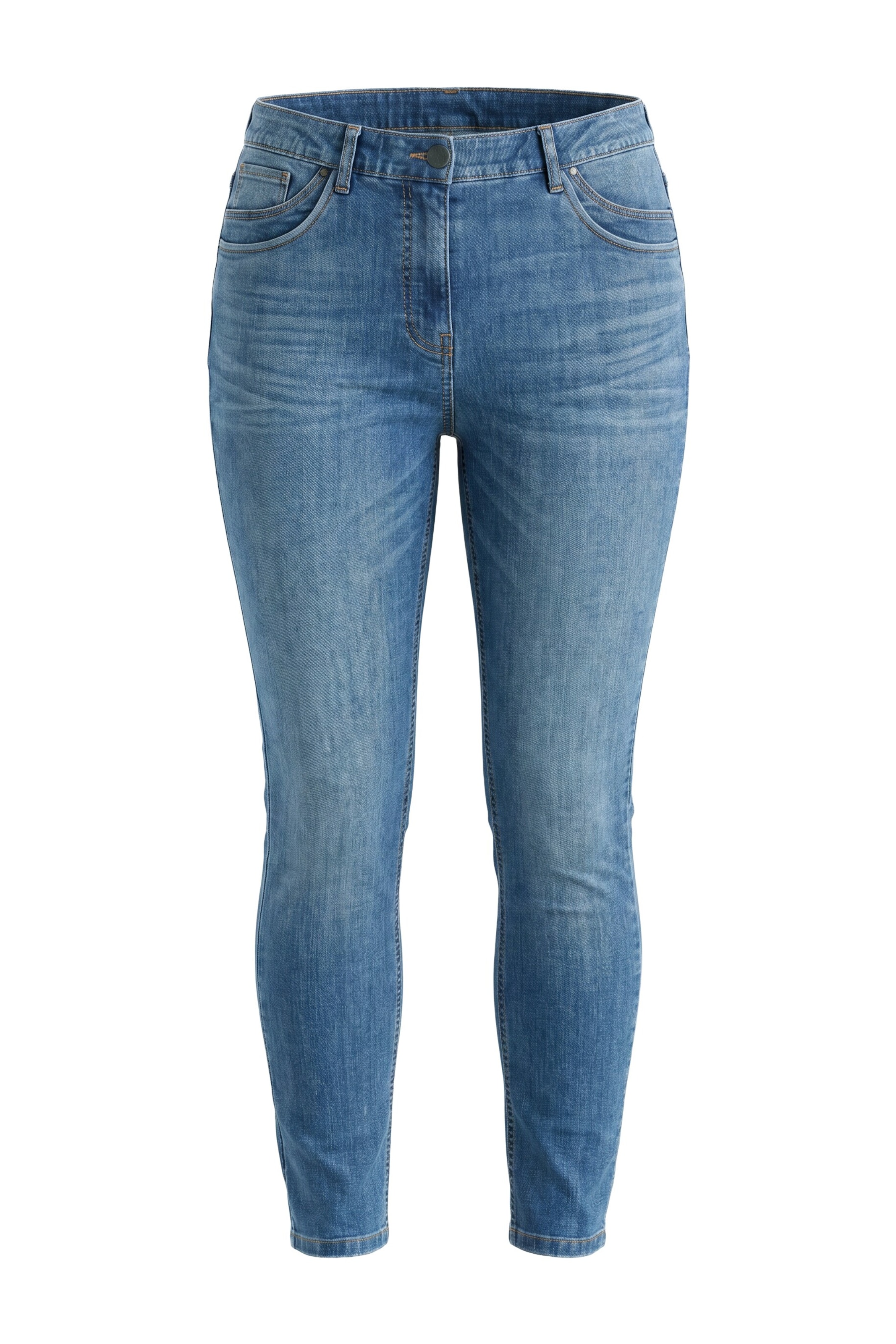 Ulla Popken Jeans in 32-34 in de kleur Blauw denim, Productweergave