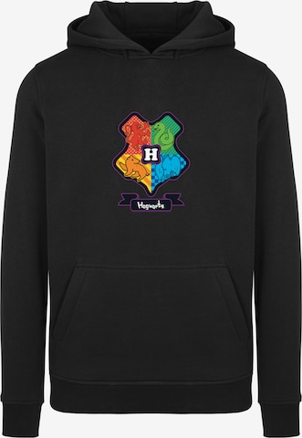 F4NT4STIC Sweatshirt 'Harry Potter Hogwarts Junior Crest' in Black: front