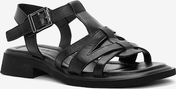 Sandales à lanières Derimod en noir : devant