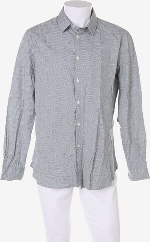 MANOR Button Up Shirt in XL in Green: front