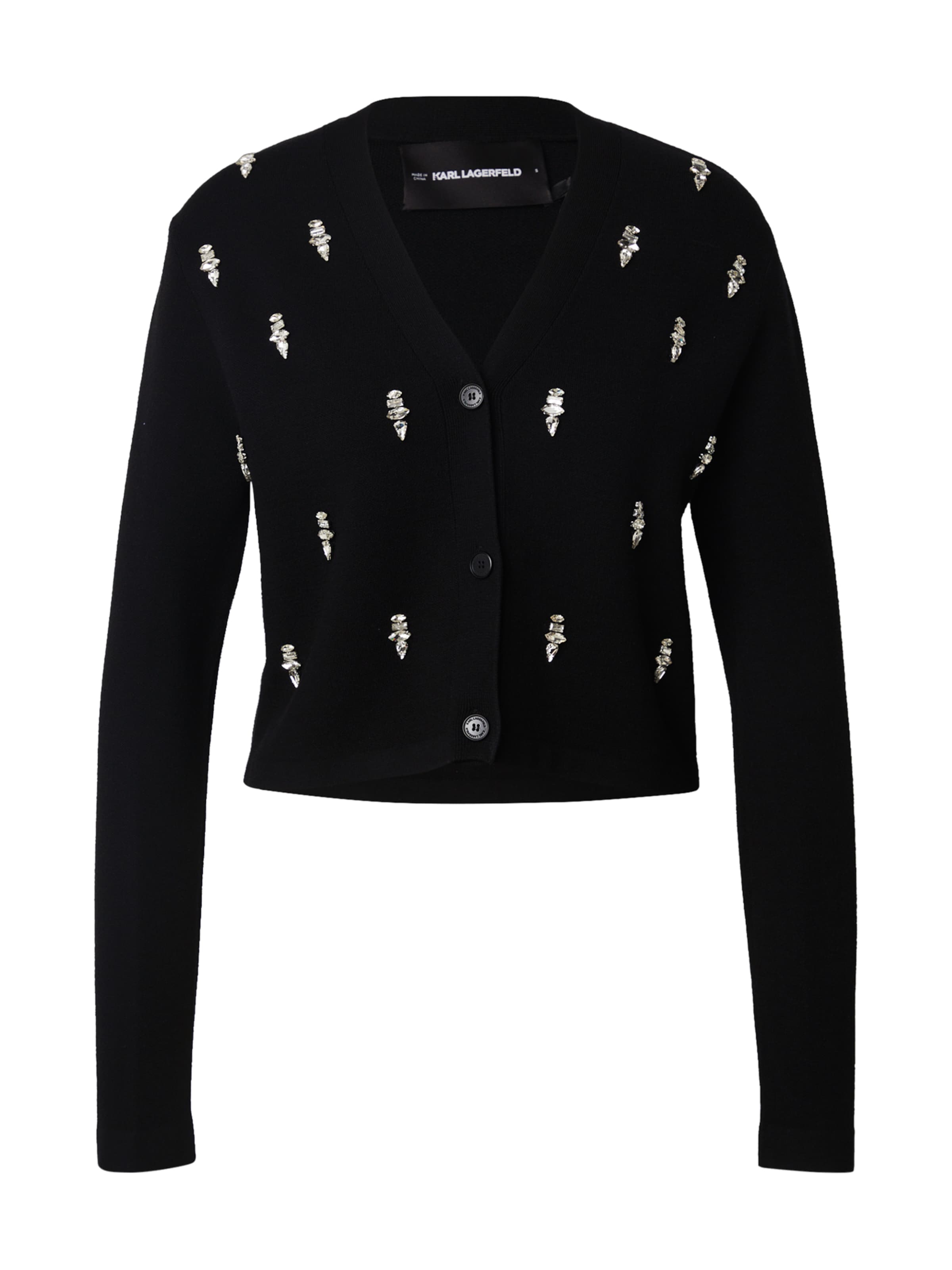 Karl Lagerfeld Kardigan – černá: přední strana