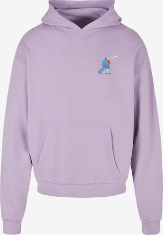 Merchcode Sweatshirt 'Yellow Submarine - Monster No.6' in Purple: front