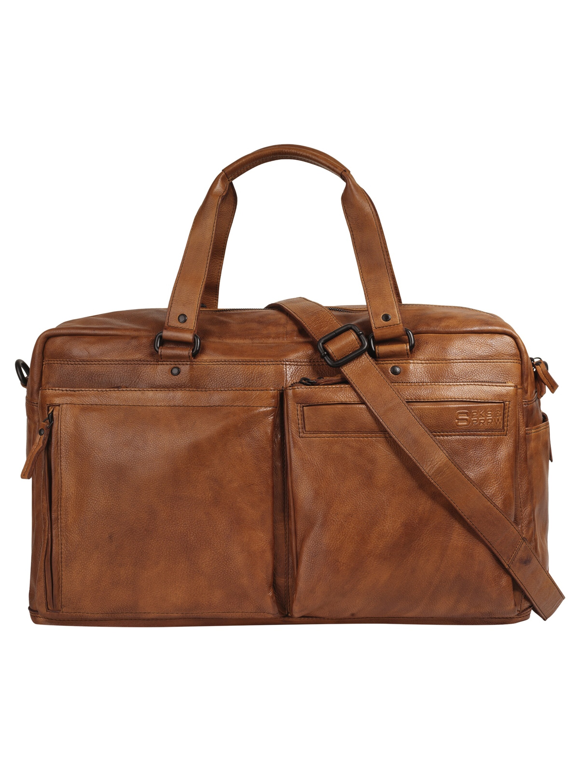 Sac de voyage Spikes & Sparrow en marron : devant