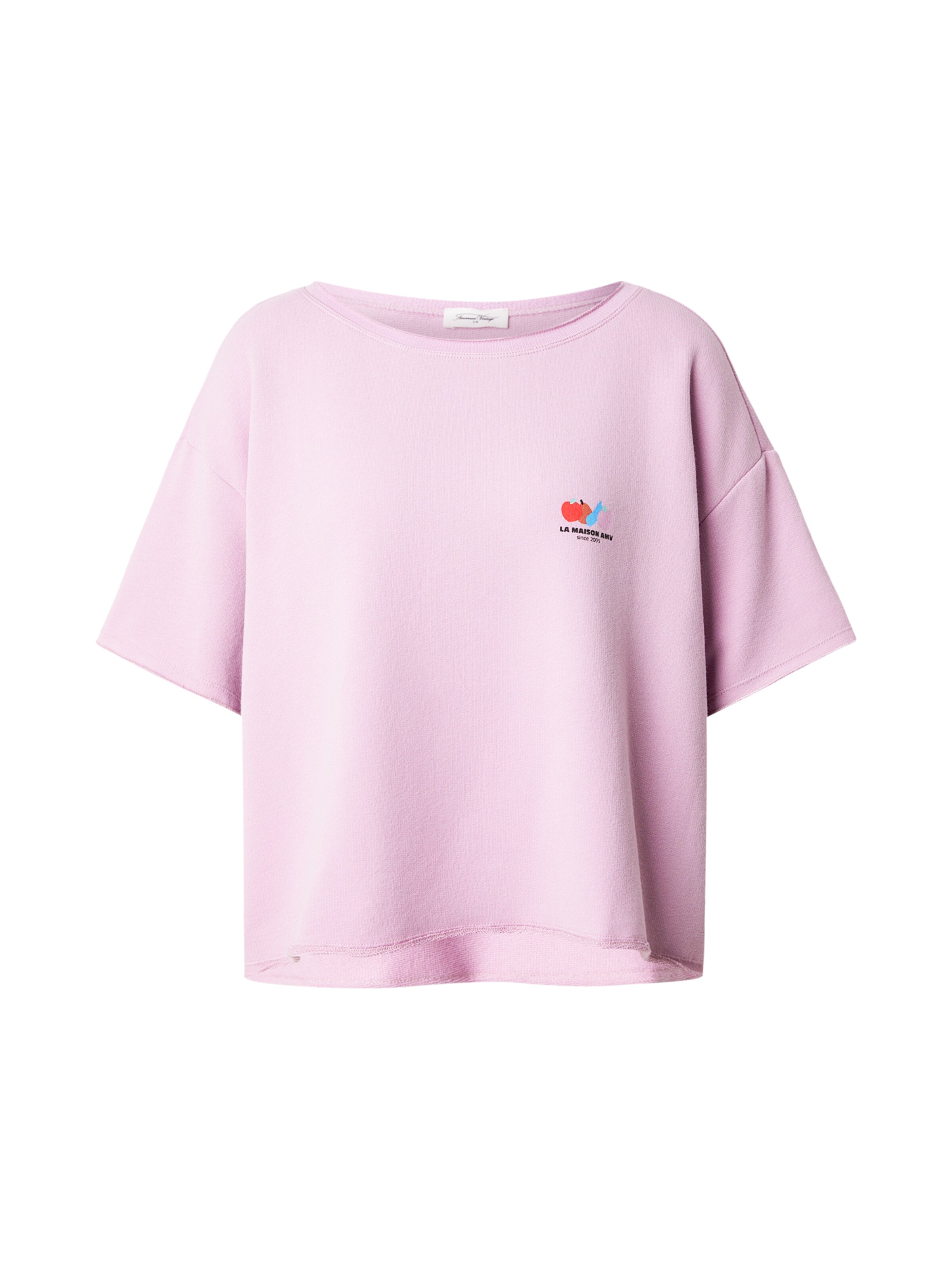 AMERICAN VINTAGE Μπλουζάκι 'ATUBAY' σε λιλά: μπροστά