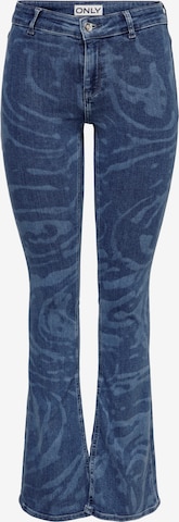 ONLY Flared Jeans in Blauw: voorkant