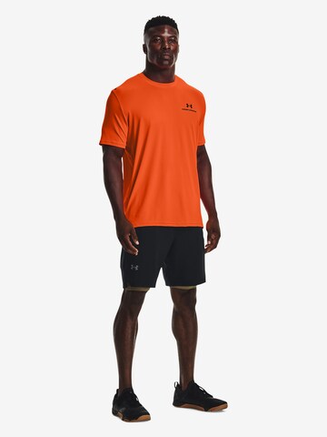 UNDER ARMOUR Performance Shirt 'Rush Energy' in Orange