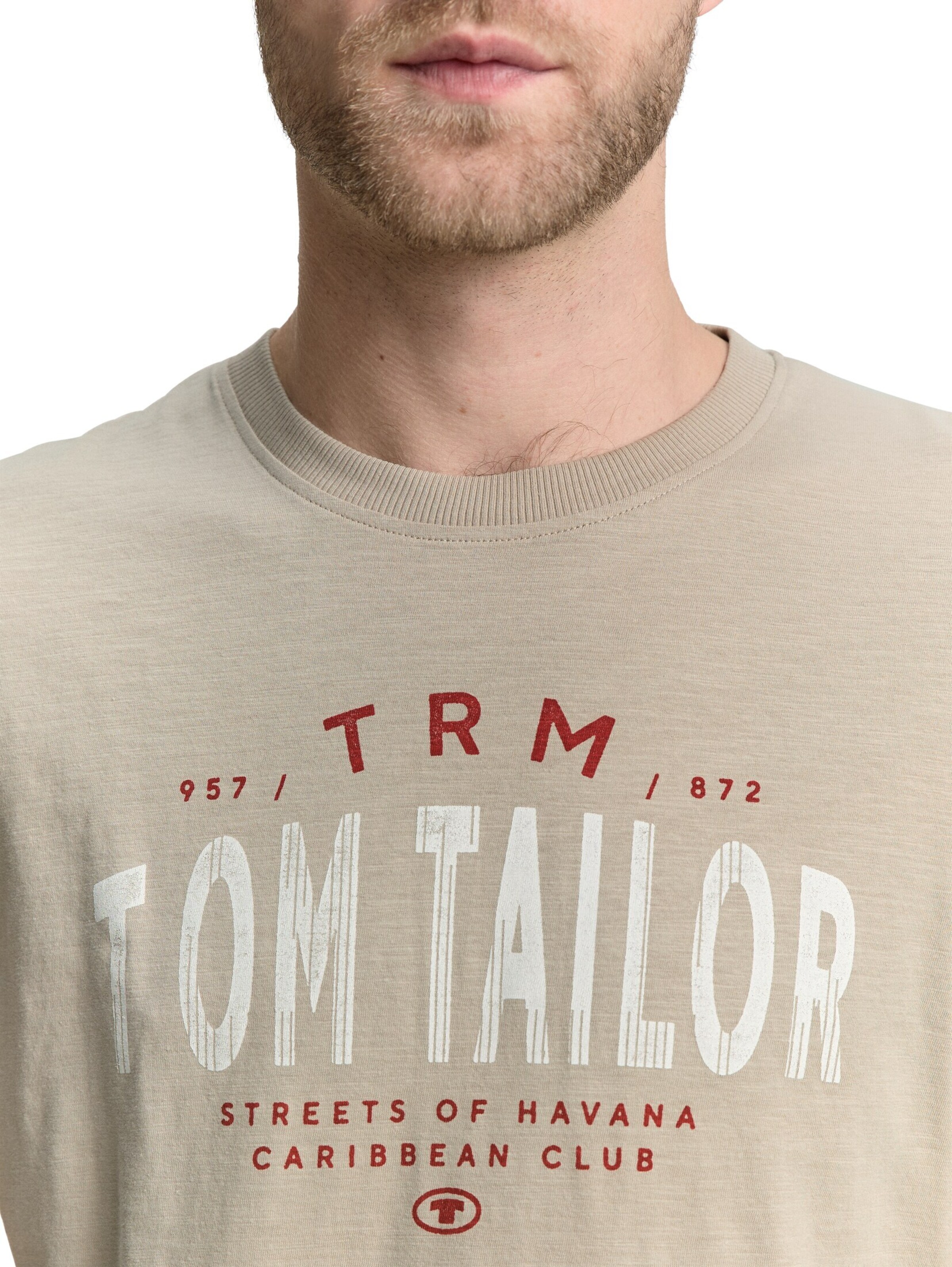 TOM TAILOR Shirt in Beige