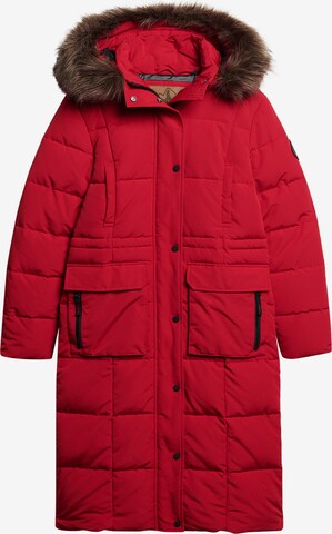 Superdry Wintermantel 'Everest' in Rood: voorkant