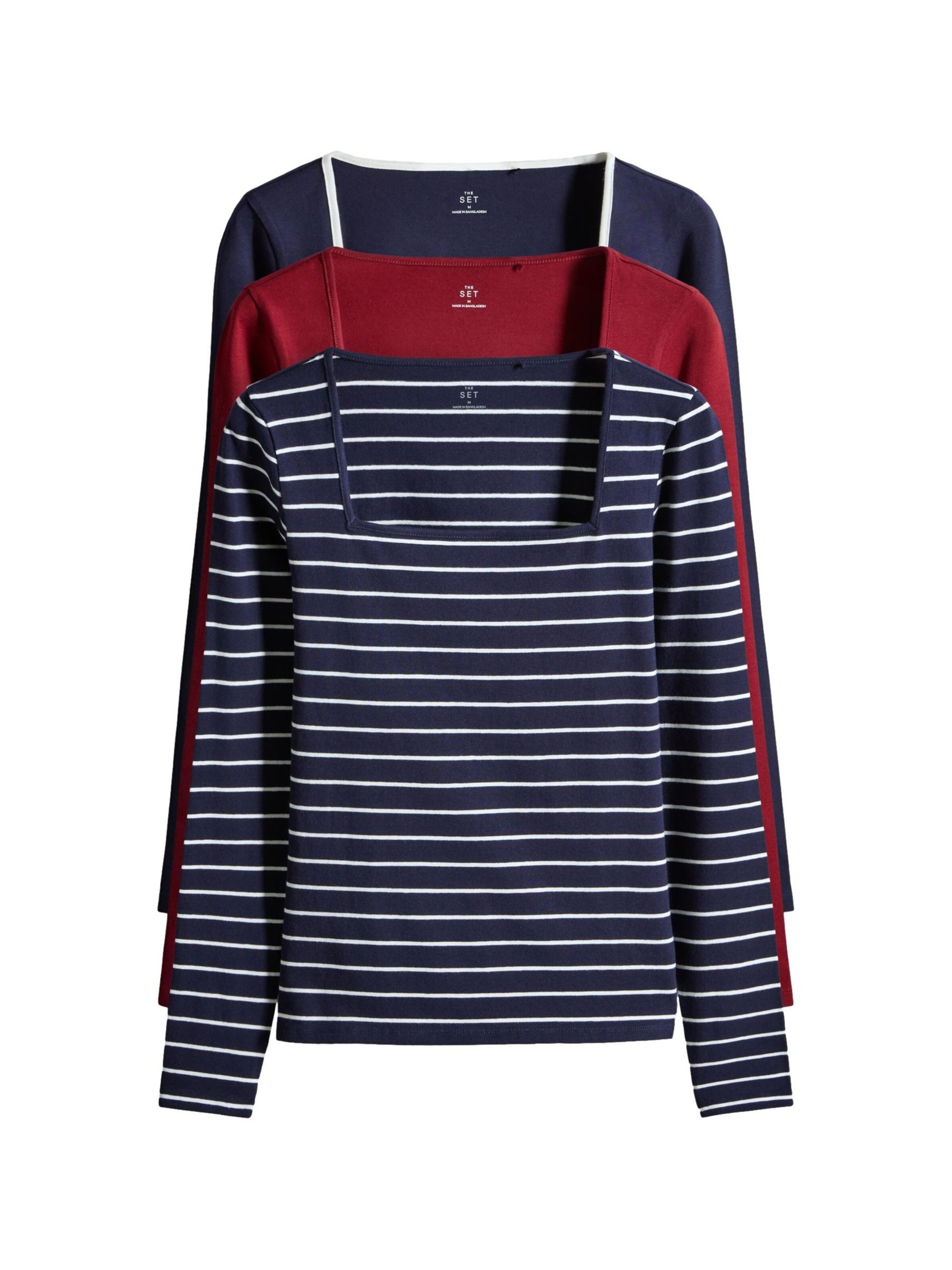 The Set Shirt in Mischfarben: Vorderseite