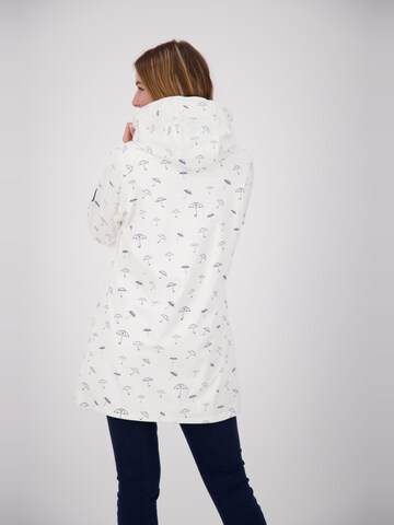 ankerglut Functionele mantel 'Regenjacke Friesennerz Ankerglutbucht Damen Übergangsjacke Kapuze' in Wit