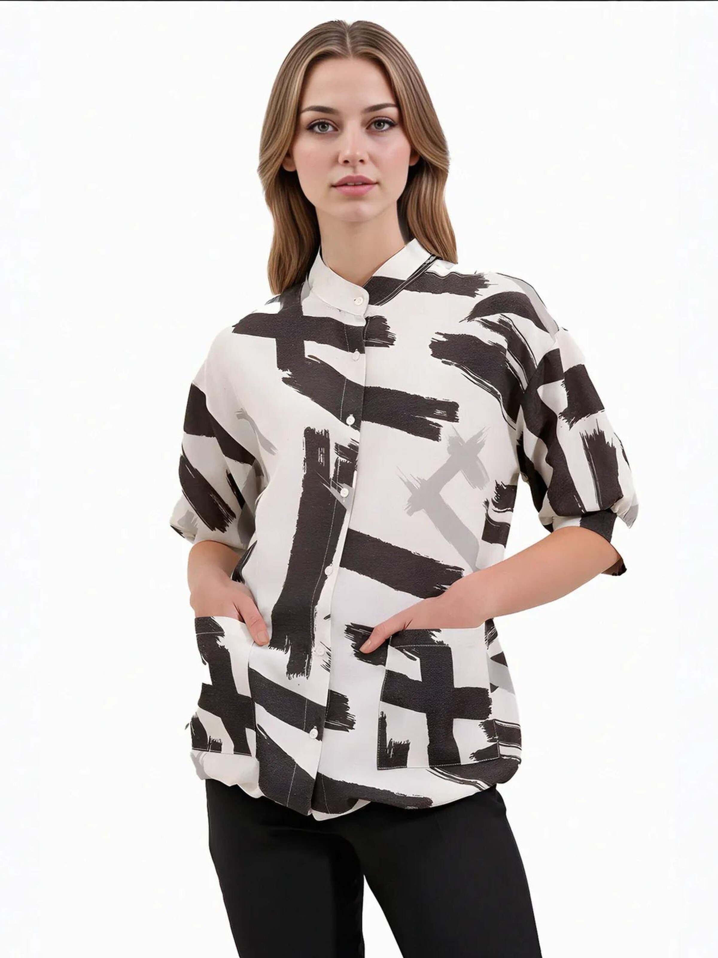Bigdart Blouse in Wit
